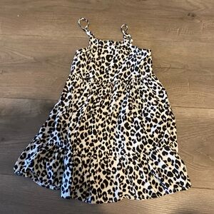 Cute cheetah print tan dress